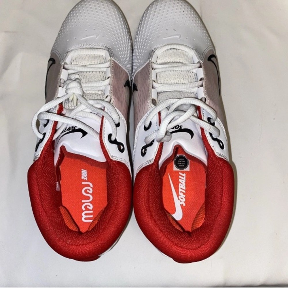 Nike Hyperdiamond 4 Elite Women’s Softball Red and White Sneakers Size 11 New - Picture 14 of 14